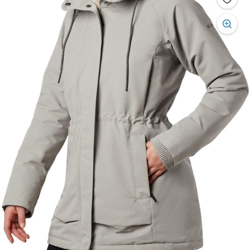 Columbia Women's Flint Gray Hooded Jacket Size XL - Picture 4 of 10